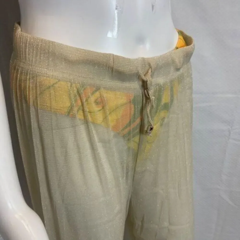 Tinibikini swimwear‎ Summer Nights Coverup Pants Gold Size X-Large RefFNB